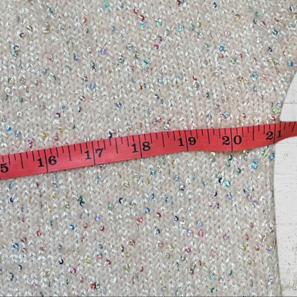 Rebecca Minkoff Cotton Katia Sweater in Pale Pink Sequin Size XL - Picture 11 of 11